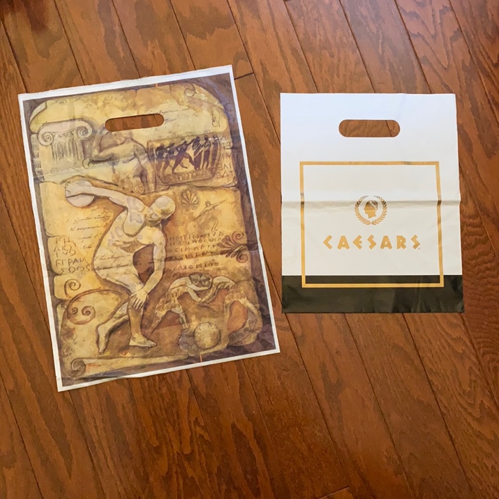 Caesars palace Las Vegas shop bags bundle of 2